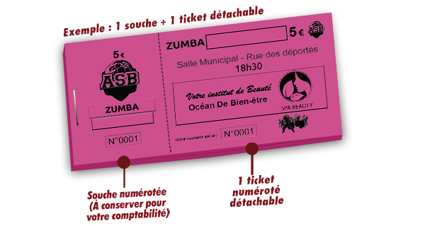 tickets avec personnalisation 1