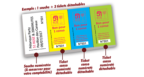 tickets buvette concours pétanque