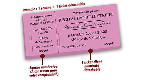 tickets d'entrée pas cher récital Danielle Streiff