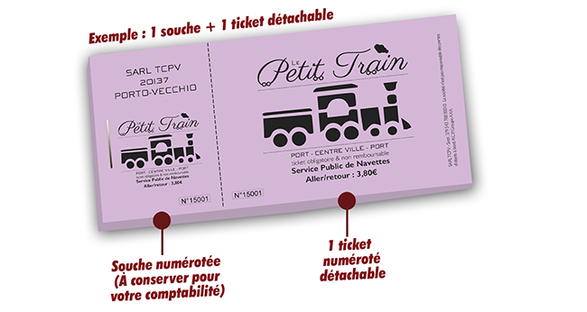 tickets de train à imprimer pas cher Le Petit Train
