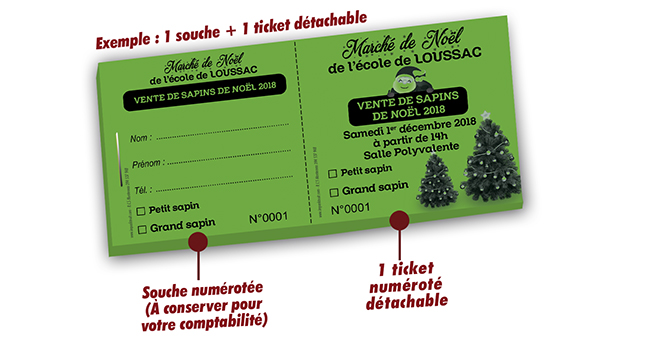 tickets tombola noël