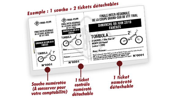 tickets tombola personnalisables Fareges