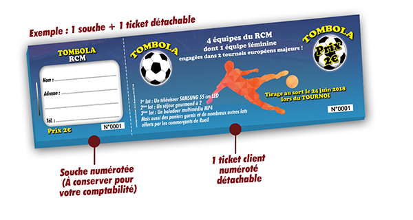 tombola football RCM