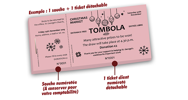 Tombola merry christmas