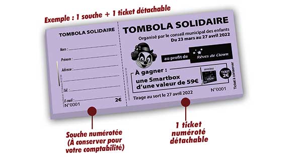 tombola solidaire association rêves de clown