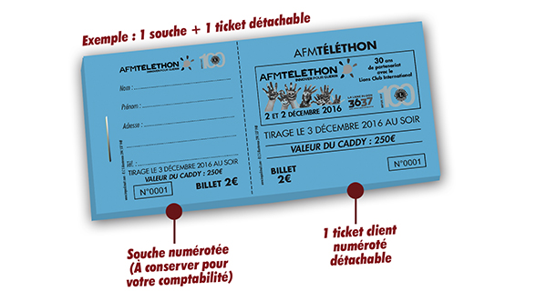 tombola téléthon à imprimer AFM Téléthon