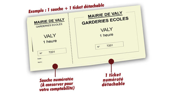 ticket garderie valy